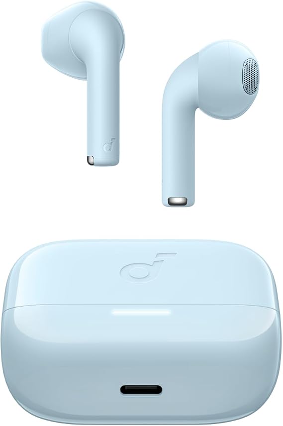 Anker Soundcore K20i Kulak İçi Bluetooth Kulaklık, 36 Saat Çalma Süresi, Hızlı Şarj, ENC 2 Mikrofon, IPX5 Su Geçirmez, Mavi - A3994