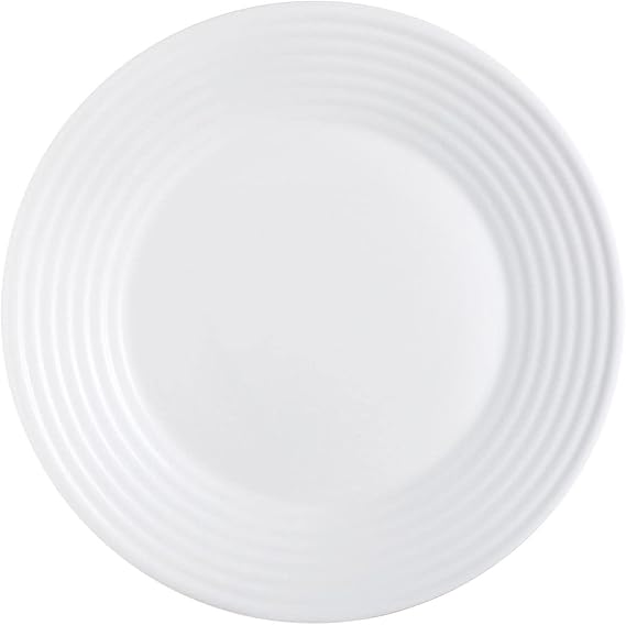 Luminarc Harena 27 cm Glass Dinner Plate, White