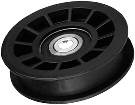 Flat Idler Pulley AUC11241 for X500 X520 X534 X540 X590 Replaces AM138081 AM134499 AM136441 Lawn Mower Deck Belt Tensioner Part for Garden Tractors