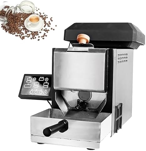 Home Coffee Roaster, 700W Electric Coffee Bean Roasting Machine with Coffee Bean Tray & Smoke Filter, 9 Baking Curve, 200g Capacity, Digital Display, for Cafe Small Baking Studio