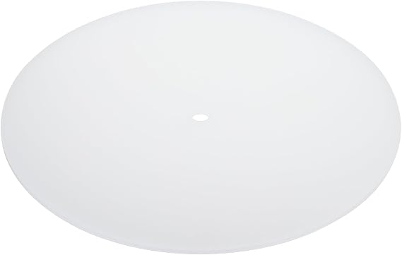 PATIKIL Lampshade Diffuser, 11.5" Diameter with 3/8" Center Hole Round Diffuser 1.7mm Thick for Drum Lampshades Pendants Light Fits 12-14" Openings, Translucent White