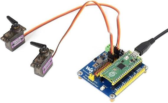 Waveshare Raspberry Pi Pico Servo Motor Sürücü - (16-ch Outputs - 16-bir Resolution)