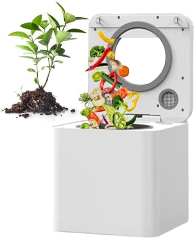 Smart Compost Bin, Odorless Electric Kitchen Food Recycler, Turns Food Waste into Fertilizer in 4-6 Hours, 3.3L Capacity, Quiet Operation