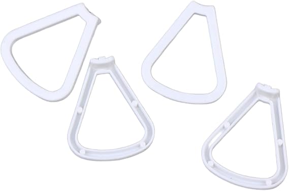 Propeller Guard for DJI for mini 2 SE for mini 4K Prop Strap Protector Soft Silicone Quick Release Anti-Collision Ring Orange White(B)