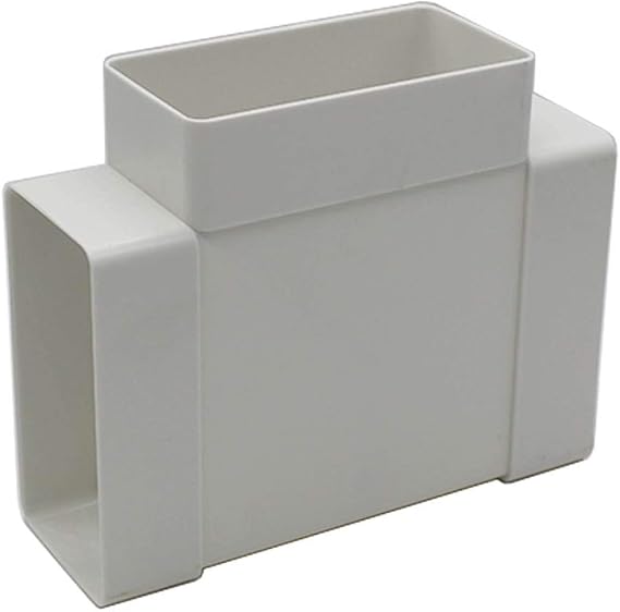 Kair Equal T-Piece Adaptor 110mm x 54mm for Rectangular Plastic Ducting
