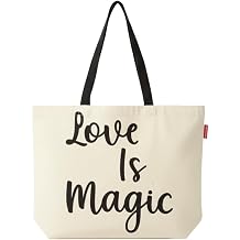 Baghashtag Love İs Magic Baskılı Kanvas Bez Çanta