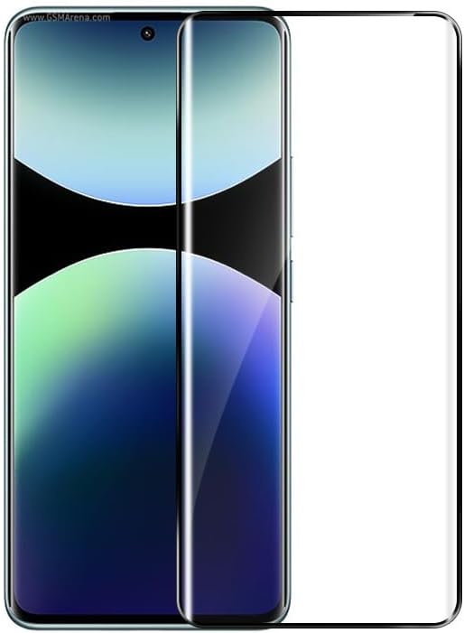 Aksesuarcim Xiaomi Redmi Note 14 Pro 5G Ekran Koruyucu Nano Tam Kaplayan Esnek Poly Siyah