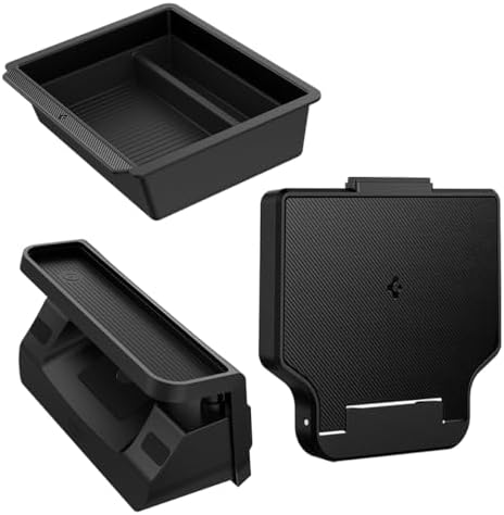 Spigen Tesla Bundle - Centre Console Organiser & Under Screen Organiser & centre Console Hidden Box for Tesla Model Y Juniper 2025-2026 (Only Premium, Performance) and Model 3 Highland 2024-2026