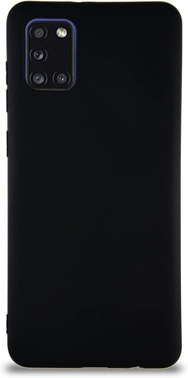KZY İletişim Samsung Galaxy A31 ile Uyumlu Kılıf Soft Premier Renkli Silikon Kapak - Siyah