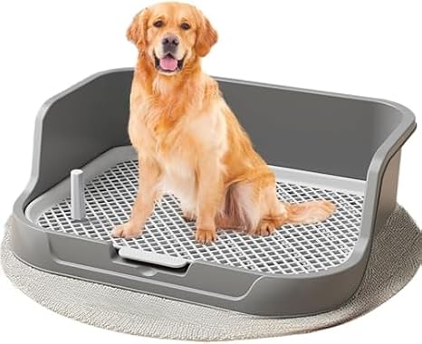 Ultra Large Space Dog Toilet Tray, High Durability Waterproof Design, Suitable for Small, Medium, and Large Dogs, Disassembly Pet Toilet, Compatible with Training Sheets, Wide Design, Dog