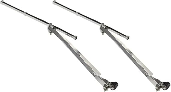 RC Accessories Compatible With Traction For KM For TANK 300 1/8 RC Car For Model Metal 3D Movable Wiper Upgrade Parts Accessories Kit(Silver)