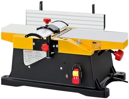 Benchtop Planer Thicknesser - Portable Electric Woodworking Planer 12000RPM for Wood Cutting and Thickness Adjustment