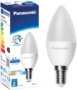 Panasonic E14 LED Dim Lamba 4,7W 470LM 2700K [Enerji Sınıfı F]