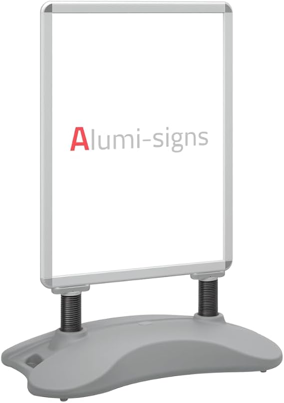 Exclusive A1 Grey Waterbase Pavement Sign – Double-Sided Outdoor Forecourt Display Board, Durable & Weatherproof, Ideal for Advertising, Retail & Events