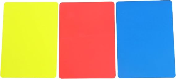 Soccer Referee Cards 3-Pieces High-Visibility Judgment Accessories