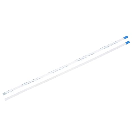 sourcing map Flexible Flat Cable, 400mm 1mm Pitch 8 Pins FPC FFC Flexible Ribbon Cable for LCD TV Car Audio DVD Player 5Pcs (B Type)