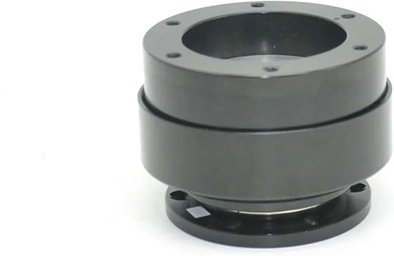 Steering Wheel Quick Release, Steering Wheel Short 70mm 6 Hole Racing Simulator Game Steering Wheel Quick Release Hub Adapter Fit use for MOZA Simagic M10 A(Black)