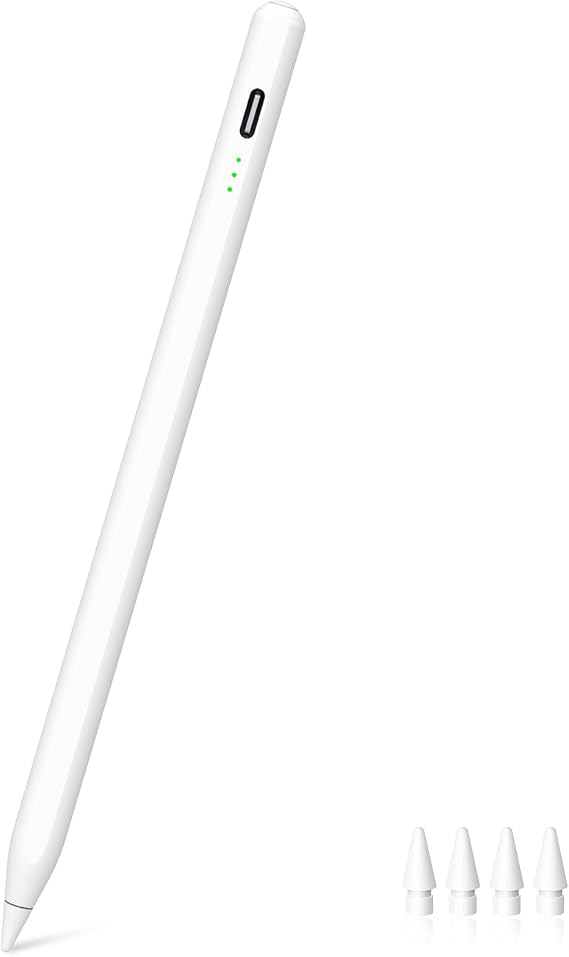 Stylus Pen for iPad Pro Air Mini 2018-2026, Palm Rejection 2X Fast Charge