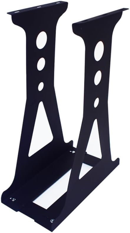 Luminexia Adjustable Under Desk PC Mount And PC Wall Mount Bracket,Adjustable Straps Fit,Under-Desk PC Adjustable Strap And Steel Bracket Holder,Computer Case Carrier,Black - PC Tower Holder