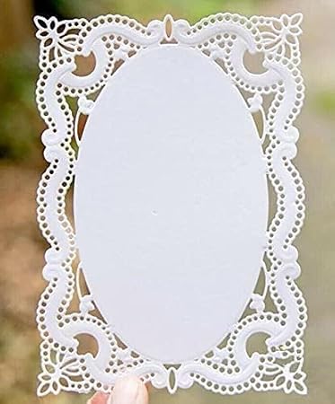 Cutting Dies for Card Making, Lace Hole Rectangular Frame Metal Cutting Die Cuts Embossing Stencil for DIY Scrapbooking Album Photo Craft Paper Cards Card Making Accessories