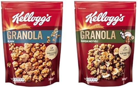 Kellogg's Granola Klasik 340 gr & Granola Meyveli 340 g
