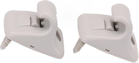Sun Visor Clip Retainer for Hyundai i20 Elantra Creta Sonata 85235C9000, Grey, ABS Plastic, Front Roof Installation