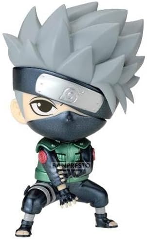 Banpresto Kakashi Hatake Naruto Shippuden Collectible Action Figure - Repoprize (Uchiha Sasuke & Hatake Kakashi), 10 cm - BP28553P Multicolor, Optimal for Anime Fans