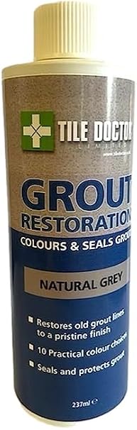 Tile Doctor Grout Restoration Colourant in Natural Grey 237ml
