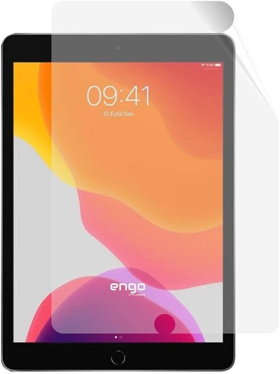 Engo Apple iPad 7. Nesil 10.2 İnç İle Uyumlu Paperfeel Ekran Koruyucu Kağıt Hissi Veren Dokulu Mat Yüzey, Pencil Kullanımı, Not Alma Ve Çizim İçin