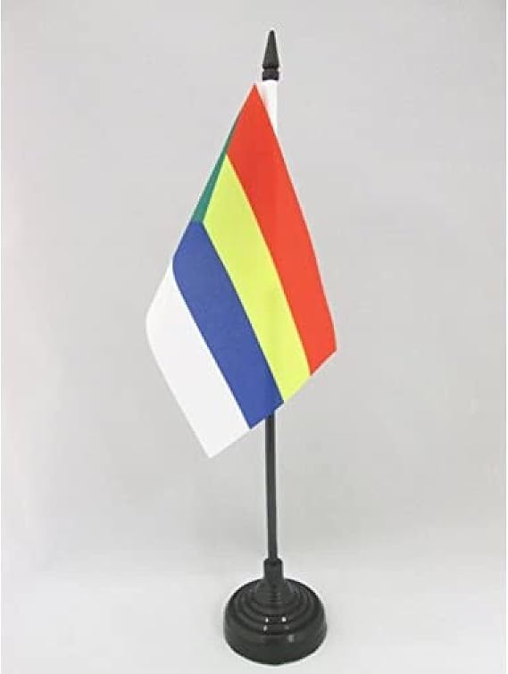 AZ FLAG Druze Table Flag 15x10 cm 100D Polyester Plastic Base