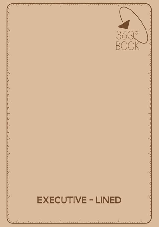 Independently published 360 Degrees Executive Lined Book: Cameo Matte Softcover 1/4 inches Lined spacing Size 7x10 inches Notebook with Protector