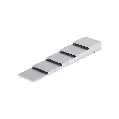 Thickness Calibration Block Metric Calibration Blocks 1018 Steel Thickness Test Block 5 Step Block 1mm/2mm/ 3mm/ 4mm/5mm(2.5-12.5mm al)