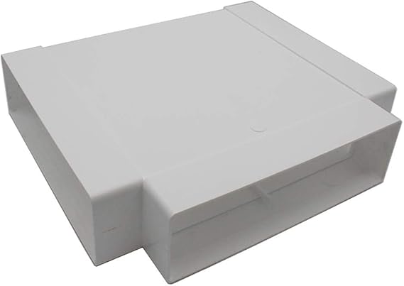 Kair Equal T-Piece Adaptor 204mm x 60mm for Rectangular Plastic Ducting
