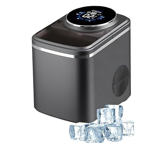 Ice Maker Machine, Countertop Appliance with 1.5L Capacity and LED Display, Produces 16kg of Ice in 24 Hours, Perfect for Home, Kitchen, and Office Use