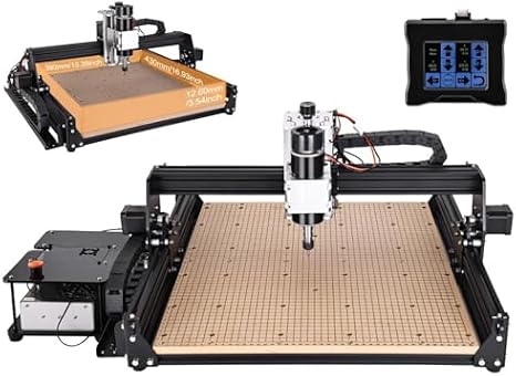 CNC Router Machine for Precision Metal and Wood Carving, Engraving, Cutting - Ideal for Woodworking, Plastic, Acrylic Projects with Included Controller