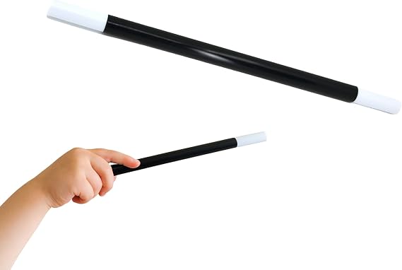 Storm&Lighthouse Magic Wand Black and White Magician Wand 26.5cm Long Magic Spell Caster Party Bag Fillers Kids Toys Fancy Dress Accessories Book Day Wands