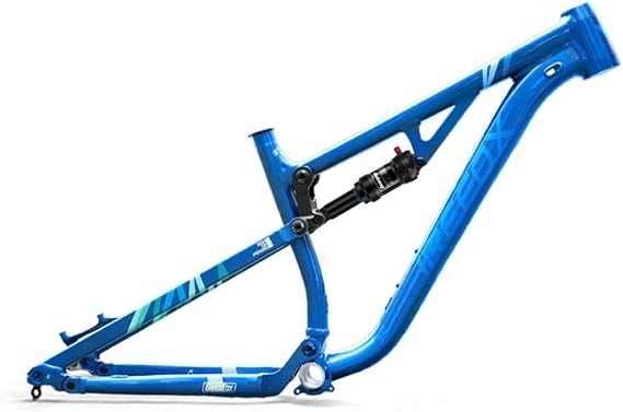 16" Full Suspension Mountain Bike Frame 27.5er DH/AM Aluminium Alloy Soft Tail Frame Disc Brake 12 * 142mm Thru Axle With Shock Absorber
