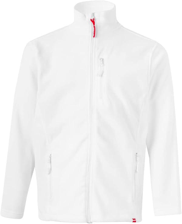 VELILLA 201502 Fleece Jacket, White, Size M