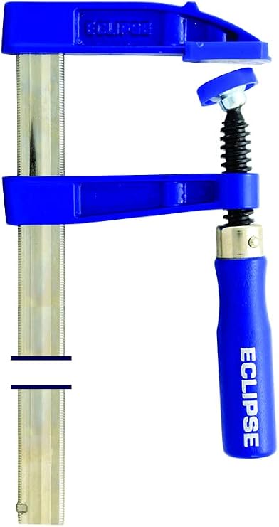 Eclipse Professional Tools EC-SC80R10 80mm Depth Screw Clamp 250mm (10") Clamping Capacity, Blue and Silver