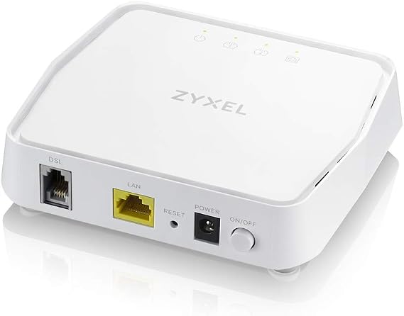 Zyxel VDSL2 DSL Bridge Modem Annex A | 17a Bonding (200Mpbs) and 35b Single Line (300Mbps) | Supervectoring, TR-069, TR-286 Melt | Remote Management, Opal Firmware [VMG4005-B50A]