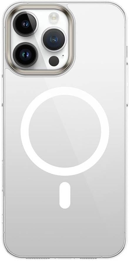 Zore Apple ile uyumlu iPhone 16 Pro Kılıf M-safe Şarj Özellikli Şeffaf Cam Arka Yüzey Zore G-Glass Kapak Şeffaf