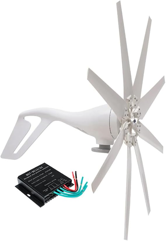 12000W Portable Horizontal Wind Vertical Turbine Generator Kit,Efficient Renewable Energy 12V-220V Off-Grid Power Power Winds Turbine Kit W/Controller