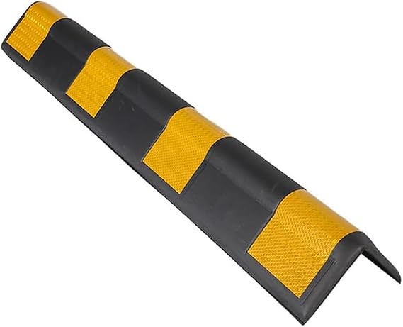 Rubber Wall Corner Guard Edge Protector,Anti-Collision Strip,Super-Thick and Self-Adhesive Garage Wall Guards,80x10x1cm,Black