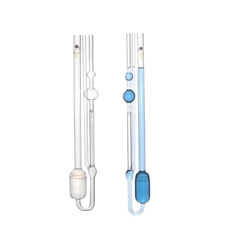Capillary Viscometer,Ubbelohde capillary viscometer 1834 type 2.43mm~6.25mm for measuring the viscosity coefficient of petroleum in the laboratory, 1 PCS(6.25mm)(4.32mm)