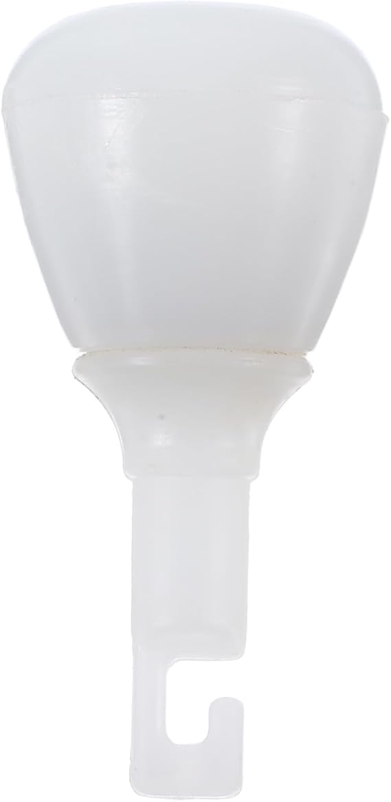 Cane Tip Replacement Plastic Hook Style White for Walking Stick