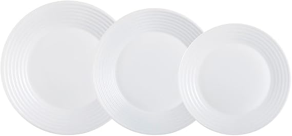Luminarc Harena 12-Piece Opal Glass Dinnerware Set for 4 People