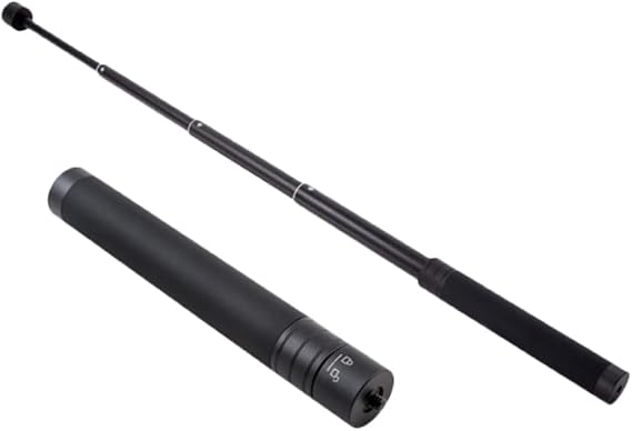 STOBOK Adjustable Selfie Extension Stick for Camera 360 Action Cam Handheld Telescopic Pole with 1/4 Screw Interface Portable Monopod for Daily Use Compact Black 73cm