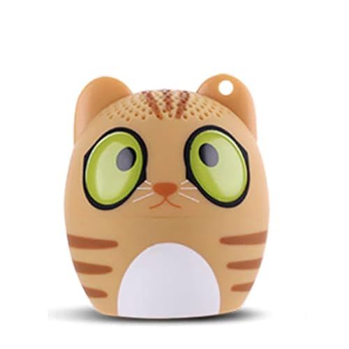 Vellichor Europe Cocoa the Cat! | Mini Bluetooth Speaker | Ultra Portable | Wireless Travel | Great Loud Clear Sound | Microphone for calls Connect Smartphone Laptop