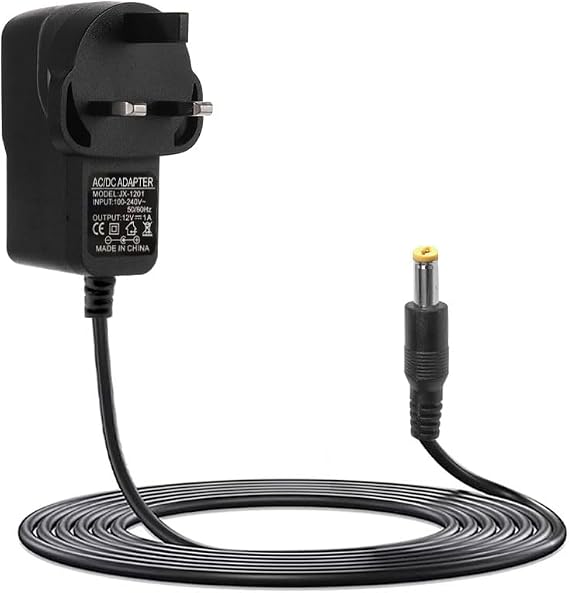 12V 1A Power Supply Adapter, AC to DC 12V 1A UK Converter 100-240V Adapter Driver Transformer Power Charger for LED Strip Lights, Router, CCTV Camera, Monitor, 5.5x2.1mm DC Plug
