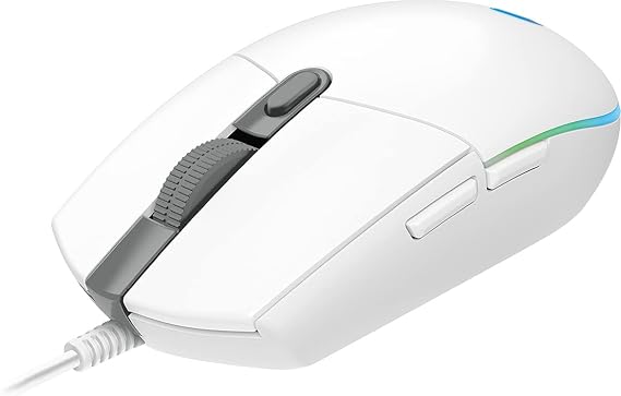 Logitech Gaming Mouse G102 LIGHTSYNC - Mouse - Right Handed - Optical - 6 Buttons - Wired - USB - White